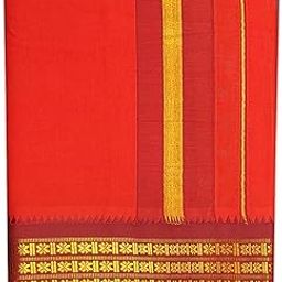 Pure Cotton Colour Dhoti, Cotton 4 Meter Dhoti and 2.25 Meter Towel Set 9X5-image-68