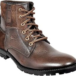 Genuine Premium Leather Luxury Memory Foam High-Top Ankle Boots Shoes For Men(822|Brown|Size-6,7,8,9,10)-7