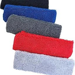 Toyshine Wicking Stretchy Athletic Sweatband/Sport Headbands/Yoga Headband/Head Scarf/Towel Material (Pack of 2) Color May Vary SSTP-image-57