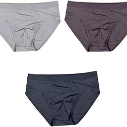 Plain Cross Cut Brief Soft Lycra Ice Silk Men Underwaer Comfortable Cool Brief for Men (Pack of 3) Multicolor | Size- XXL |-5