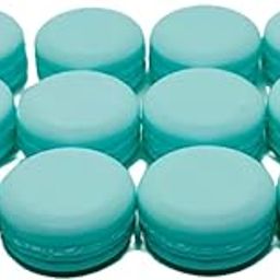 Packdost Empty Plastic Macaron Jars Set - Multipurpose Lip Balm Containers, Cream Storage Jars for Cosmetics, Reusable Beauty Packaging - BPA-Free, Travel-Friendly, Elegant Design. (48, Blue)-image-50