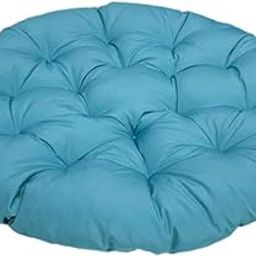 UJEAVETTE Padded Seat Cushion Egg Chair Cushion Round 40cm for Meditation Sofa Outdoor Light Blue-image-81