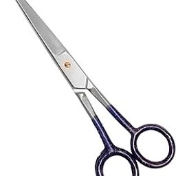 DANIAL 7.5 Inch Stainless Steel Scissors, Rubber Coated Sleeves - Perfect for Barber, Mustache, Beard Grooming, Haircuts for Men & Women-image-14