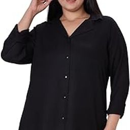 Women Maroon Classic Lapel Collar Smart Casual Shirt-image-1