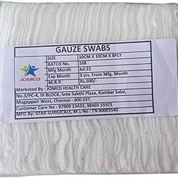 NON STERILE ABSORBENT GAUZE SWABS 10CM X 10CM 8PLY (100PCS)-image-68