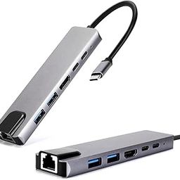 1Goal® USB C Hub HDMI Adapter, 6 in 1 Multiport Compatible with MacBook pro to HDMI 4k,2 USB 3.0 Ports SD/TF Card Reader 55W PD,Compatible for USB C Laptops Nintendo and Other Type C Devices-10