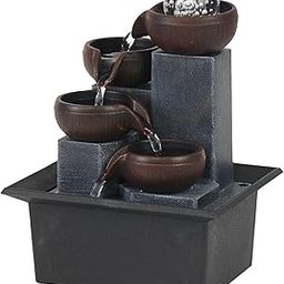 Tabletop Fountain Housewarming Meditation Desktop Indoor Waterfall Fountains-image-38