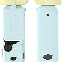 BRDRC Pocket 3 Silicone Cover, Protective Case Lens Protector Scratch-Resistant Sleeve Skin Compatible with DJI OSMO Pocket 3 Accessories(Yellow + Blue)-image-65