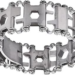 CALANDIS™ 31 in 1 Multifunction Tool Outdoor Bracelet Hiking Stainless Steel Silver | Pocket, Multi Tools | & Tools | & Hiking-picture-27