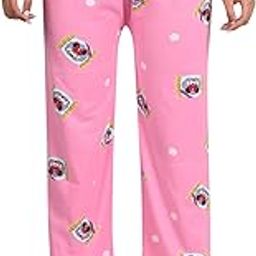 Night Pajama For Women, Night Dress, Printed Casual Style Pyjama Soft Cotton Night Pants, Pink, Free Size-image-78