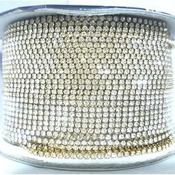 CRTl Stone Chain Golden/Lace Metal for Jewellery Making 2mm Pack of 5 mtr-image-57