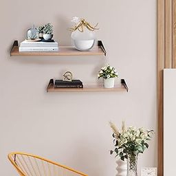 Torche Wooden Wall Shelf | Wall Mount Shelf | Wall Mounted Shelf Kitchen| Wall Mount Floating Shelf (Exotic Oak)-image-32