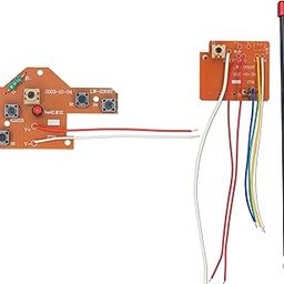 Electronic Spices 27MHz 4CH RC Car Remote Control Circuit PCB Transmitter and Receiver Board with Antenna-17