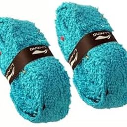 Li-Ning GC002 Cotton Single Layer Towel Grip for Badminton Racquet (Blue) Pack of 2-picture-19