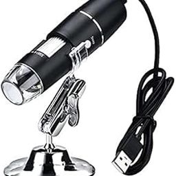 RyzCare USB Digital Microscope 50X to 1600X, 8 LED Magnification Microscope Magnifier with Metal Stand Compatible with Android and Smartphone Handheld USB Microscope/Dermascope/Endoscope Black-image-75
