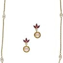 Radiant Pearl Chain Set Gift For women & Girls | White Button AA Freshwater Pearl 4-5MM | 16-18 Inches Length | Charming Chain for Women | Birthday Gift For Girls/Women-image-23