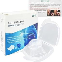 Anti-Snoring Tongue Device – Medical Silicone Sleep Aid for Snoring Relief, Effective Stop Snore Sleeve for Sleep Apnea Solutions (White)-image-55