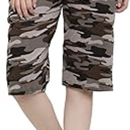 Women's Girls Cotton Three Fourth Capri Shorts with Two Zippered Pockets-image-23