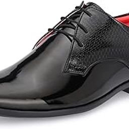 Men's Glossy Formal Lace-Up Shoes | Comfort and Quality in Sleek Design | Perfect for Parties and Formal Dress |Stylish & Elegant Design |Premium Craftsmanship, Ideal for All-Day Wear (8232)-image-17