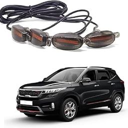 Universal Car Waterproof LED Daytime Running Lights Ultra Bright 4PCS Grill Light Set Suitable For Kia Seltos-image-26