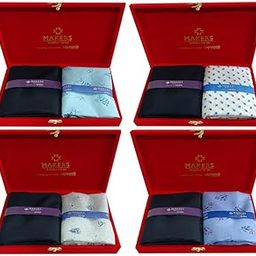 Fabric Men's Cotton Shirt and Trouser Unstitched Fabric Set of 4- Velvet Gift Pack (Multicolour_Free Size) 1-23