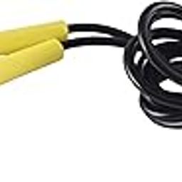 DE JURE FITNESS Adjustable Slim Shape Weight Loss Ball Pencil Speed Skipping Rope (275 cm, Color: Yellow and Black)-23