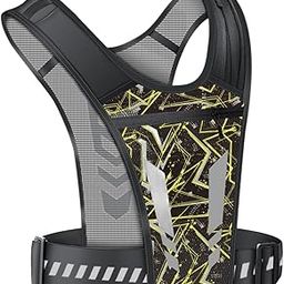 THE STYLE SUTRA® Running Vest with Reflective Strips Chest Bag Chest Phone Holder for Workout Yellow-image-61