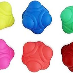 Agility Training Rubber Reaction Ball, Small (Multicolour) (Pack of 6)-picture-11