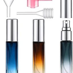Yikimyfo Perfume Bottles Empty Refillable, 3 Pcs 9ML/0.3oz Travel Size Spray Bottle Portabe Glass Perfume Bottle Fine Mist Perfume Atomizer Leak-proof Fragrance Bottle-22