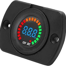 Car Volt Meter, LED Display Car Voltage Monitor for Buses for Trucks for Ships-image-62
