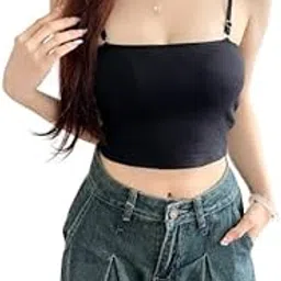munaafi Women's Regular fit Cotton Camisole silp Non-Wired with Adjustable Strap and Removable Padded.-picture-15