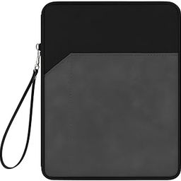 Tab-Pro Tablet Sleeve Bag Water-Resistant Case Cover Fits Upto 11.6In Tablets for Samsung/Lenovo/Galaxy Tab A9 Plus/S8/S9/Realme Pad/Honor X9/Xiaomi Mi Pad 6/Redmi Pad/Oneplus Pad,Black+Grey-image-91