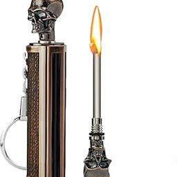 Bluetail Skull Design Permanent Match – Waterproof Flint Metal Matchstick Fire Starter, Emergency Survival Keychain Lighter for Camping, Hiking & Outdoor Use (Random Color & Design, Pack of 1)-24