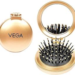VEGA Compact Hair Brush with Foldable Mirror, (R2-FM), Color may vary-image-71