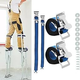 LR DECOR 4 Pieces Drywall Stilts Leg Band Straps Stilts Straps for Street Performance (79031209LRDES)-19