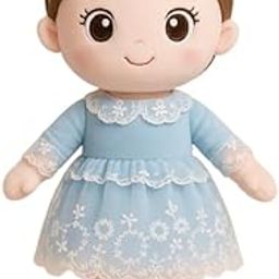 SCOOBA Super Soft Adorable Baby Doll 40cm - Polyfill Washable Cuddly Soft Plush Toy - Helps to Learn Role Play - 100% Safe for Kids (Baby Doll)-6