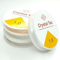 Pearl Palace 1.0mm Stretchy Clear Elastic Stretch Crystal Thread String Cord for DIY Necklace Jewellry Making and Craft Bracelet Beads Thread Making 10m-image-79