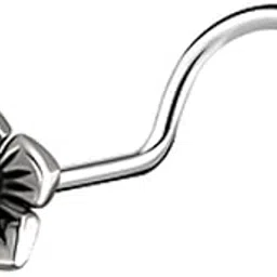 highspark 925 Silver Flower Nose Pin for Women | 92.5 Sterling Silver & Stunning Shine | Flower Nose Pin-picture-47