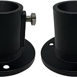Poolzilla 2-Pack Deck Anchor Flange in Matte Black, Diameter of 1 1/2", Made of High Grade Cast Aluminum-image-42