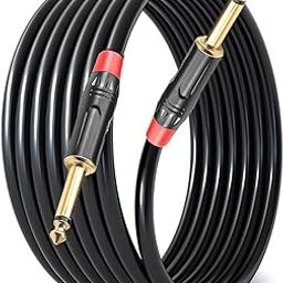 Device Of Urban Infotech 6.35mm (1/4) TS Mono Guitar Cable - Male To Male Audio Instrument Cable for Electric Guitar, Bass, Mandolin, Mixer (10Mtr.) - Black-picture-6