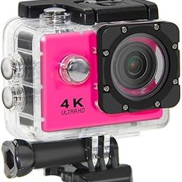 Mabron Action Camera 4K Sports Camera 20MP 40M 170°Wide-Angle WiFi waterproof Underwater Camera with 2.4G Remote Control 2 Batteries 2.0'' LCD Ultra HD Camera with Mounting Accessories Kit - Pink-27