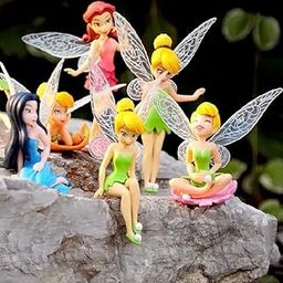 Crazy Pots Fairy Garden Miniature Set - Garden Decoration Items, Small Toys for Decoration - Set of 6 Fairies-image-74
