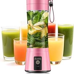 Portable Blender Personal Size Blender - 12 Oz Travel Cup Make Shakes and Smoothies, Cordless & USB Rechargeable, Freshly Squeezed in Picnic/Sprots/Office-image-84