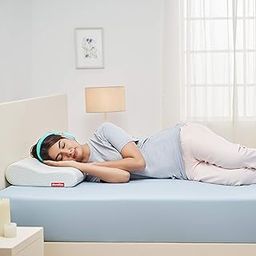 duroflex Neck Pro - Cervical Orthopedic High Resilient Foam, Medium Firm Pillow with Cool Gel Technology, Neck Pain Support, Antimicrobial Fabric (24 X 16 X 4.5 Inches, White, Pack of 1)-picture-9