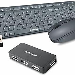 ProDot Wireless Chicklet Keyboard, Mouse & Wired 4 Port USB Hub Set I Plug & Play I Adjustable 1000-1600 DPI I 10M Keystrokes I 480 Mbps Transfer Speed I Works with Windows, iOS, Linux-13