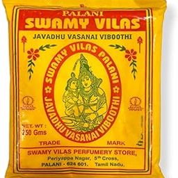 YRK Jawadhu Scented Vibhudhi | Bibhuti | Vibhuti | Vibhooti | Bhasma | Bhasm | Holy Ash | Swamy Vilas Vibuthi - 250 GMS-image-1