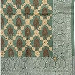 Women's Woollen Kashmiri Embroided Shawl (vch18219, Green, 40 * 80 inches)-image-45