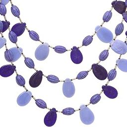 Women's Blue Glass and Acrylic Necklace 4432-image-31