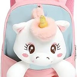 6 Ltrs Unicorn Plush toy Backpack Cartoon/Boy/Girl/Baby/ (3-6 Years) -Pink LxWxH : 28 * 23 * 11 cm-image-15