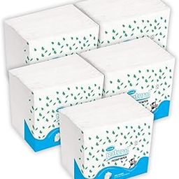 ROYAL NATURAL Paper Napkin 60 Pulls Regular Size 27 x 27 cm Multi-purpose Tissue Papers||White Paper Napkins For Home, Kitchen, Office, Cafe (White, Pack of 5)-image-26